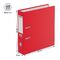Папка-регистратор Berlingo "Hyper", 80мм, бумвинил, с карм. на корешке,нижний метал. кант, красная