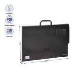 Папка-портфель 1 отделение Berlingo "Standard" А3, 900мкм, черная