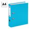 Папка-регистратор OfficeSpace, 70мм, бумвинил, с карманом на корешке, бирюзовая