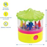 Точилка пластиковая Мульти-Пульти "Карусель" 1 отверстие, контейнер