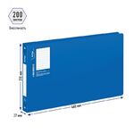 Папка на 4 кольцах Berlingo "Standard", А3, 27мм, 800мкм, горизонтальная, синяя