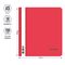Папка-скоросшиватель пластик. Berlingo, А5, 180мкм, красная с прозр. верхом, индив. ШК