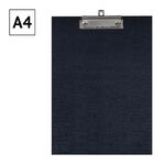 Планшет с зажимом OfficeSpace А4, бумвинил, черный