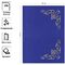 Папка адресная "Виньетка" OfficeSpace, 220*310, бумвинил, синий, инд. упаковка