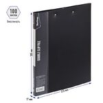 Папка с 2-мя зажимами Berlingo "Standard", 17мм, 700мкм, черная