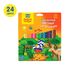 Карандаши цветные Мульти-Пульти "Енот-следопыт", 24цв., трехгр.,рисунок на корпусе, заточен., картон