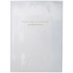 Ежедневник недатир. А5, 136л., кожзам, OfficeSpace "Dallas", белый, золотой срез