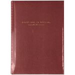 Ежедневник недатир. А5, 136л., кожзам, OfficeSpace "Dallas", коричневый, золотой срез