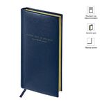 Еженедельник недатированный, карманный, 64л., кожзам, OfficeSpace "Dallas", синий, зол. срез