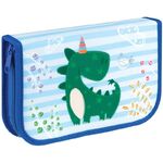 Пенал 1 отделение, 210*130 Мульти-Пульти "Dino", две откидные секции, ткань