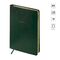 Ежедневник недатир. А5, 136л., кожзам, OfficeSpace "Windsor", зеленый, золотой срез
