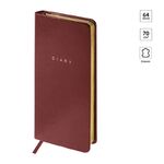 Еженедельник недатированный, карманный, 64л., кожзам, OfficeSpace "Windsor", коричневый, зол. срез