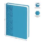 Ежедневник недатир. А5, 160л., кожзам, Berlingo "Vivella Prestige", голубой