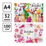 Альбом для рисования 32л., А4, на скрепке ArtSpace "Стиль. Bright sweets", эконом