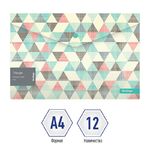 Папка-конверт на кнопке Berlingo "Triangle" А4, 180мкм, с рисунком