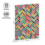 Папка с 10 вкладышами Berlingo "Geometry", 17мм, 600мкм, с внутр. карманом, с рисунком