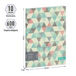 Папка с 10 вкладышами Berlingo "Triangle", 17мм, 600мкм, с внутр. карманом, с рисунком
