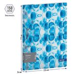 Папка на 2 кольцах Berlingo "Bubbles", 24мм, 600мкм, D-кольца, с внутр. карманом, прозрачная, с рисунком