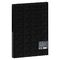Папка на 2 кольцах Berlingo "DoubleBlack", 24мм, 600мкм, черная, D-кольца, с внутр. карманом, с рисунком