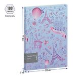 Папка с пружинным скоросшивателем Berlingo "Capitals. Paris", 17мм, 600мкм, с внутр. карманом, с рисунком