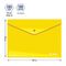 Папка-конверт на кнопке Berlingo, А4, 180мкм, непрозрачная, желтая