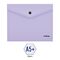 Папка-конверт на кнопке Berlingo "Instinct" А5+, 180мкм, лаванда
