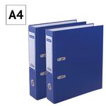 Папка-регистратор OfficeSpace, 70мм, бумвинил, с карманом на корешке, синяя