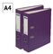 Папка-регистратор OfficeSpace, 70мм, бумвинил, с карманом на корешке, фиолетовая