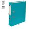 Папка-регистратор OfficeSpace, 70мм, бумвинил, с карманом на корешке, бирюзовая
