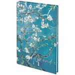 Блокнот А5 (134х206 мм), 80 л., твёрдый, клетка, фольга, STAFF, "Ван Гог", 114427