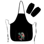 Фартук с нарукавниками для уроков труда ПИФАГОР, 1 карман, 44x55 см, "T-Rex Life", 271643