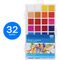 Акварель Гамма "Классическая", медовая, 32 цвета, без кисти, пластик. упак., европодвес