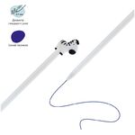 Ручка шариковая MESHU "Zebra" синяя, 0,7мм, корпус ассорти, с топпером