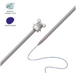 Ручка шариковая MESHU "Cute Mouse" синяя, 0,7мм, корпус ассорти, с топпером