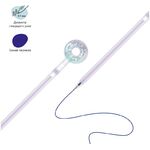 Ручка шариковая MESHU "Donats" синяя, 0,7мм, перламутр, софт-тач, ассорти, с топпером