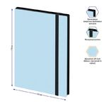 Записная книжка А5 80л., кожзам, Berlingo "Instinct", черный срез, черный/аквамарин, с резинкой