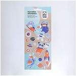 Наклейки объемные MESHU "Space adventure", 10*24см, 17 наклеек, инд. уп., европодвес