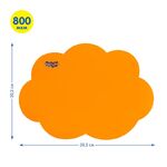 Доска для лепки Мульти-Пульти "Облачко", фигурная, А5+, 800мкм, пластик, оранжевый