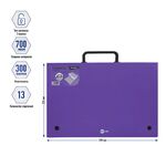 Папка-портфель 13 отделений Berlingo "Skyline", А4, 328*285мм, 700мкм, фиолетовая