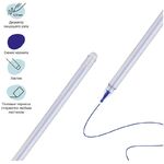 Ручка гелевая стираемая MESHU "Cute Cats" синяя, 0,5мм, корпус ассорти, с топпером