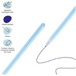 Ручка гелевая стираемая MESHU "Lama" синяя, 0,5мм, корпус ассорти, с топпером