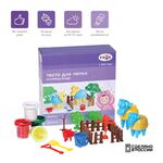 Тесто для лепки Гамма "Малыш. Ферма", 04 цвета, 240г, набор с аксессуарами