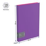 Папка на 4-х кольцах Berlingo "Fuze", 25мм, 600мкм, фиолетовая
