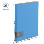 Папка на 4-х кольцах Berlingo "Fuze", 25мм, 600мкм, голубая