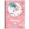 Тетрадь 80л., А5, клетка на гребне ArtSpace "Стиль. Flamingo", гляцевая ламинация, твердая обложка