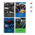 Записная книжка А6 80л., на гребне ArtSpace "Авто. Interior car"