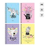 Записная книжка А6 80л., на гребне ArtSpace "Рисунки. Be happy"