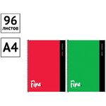 Тетрадь 96л., А4, клетка на гребне ArtSpace "Моноколор. Fine color"