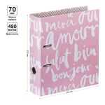 Папка-регистратор OfficeSpace "Soda. Soft pink", 70мм, офсет