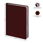 Ежедневник недатир. А5, 160л., кожзам, Berlingo "Silver Pristine", серебр. срез, коричневый